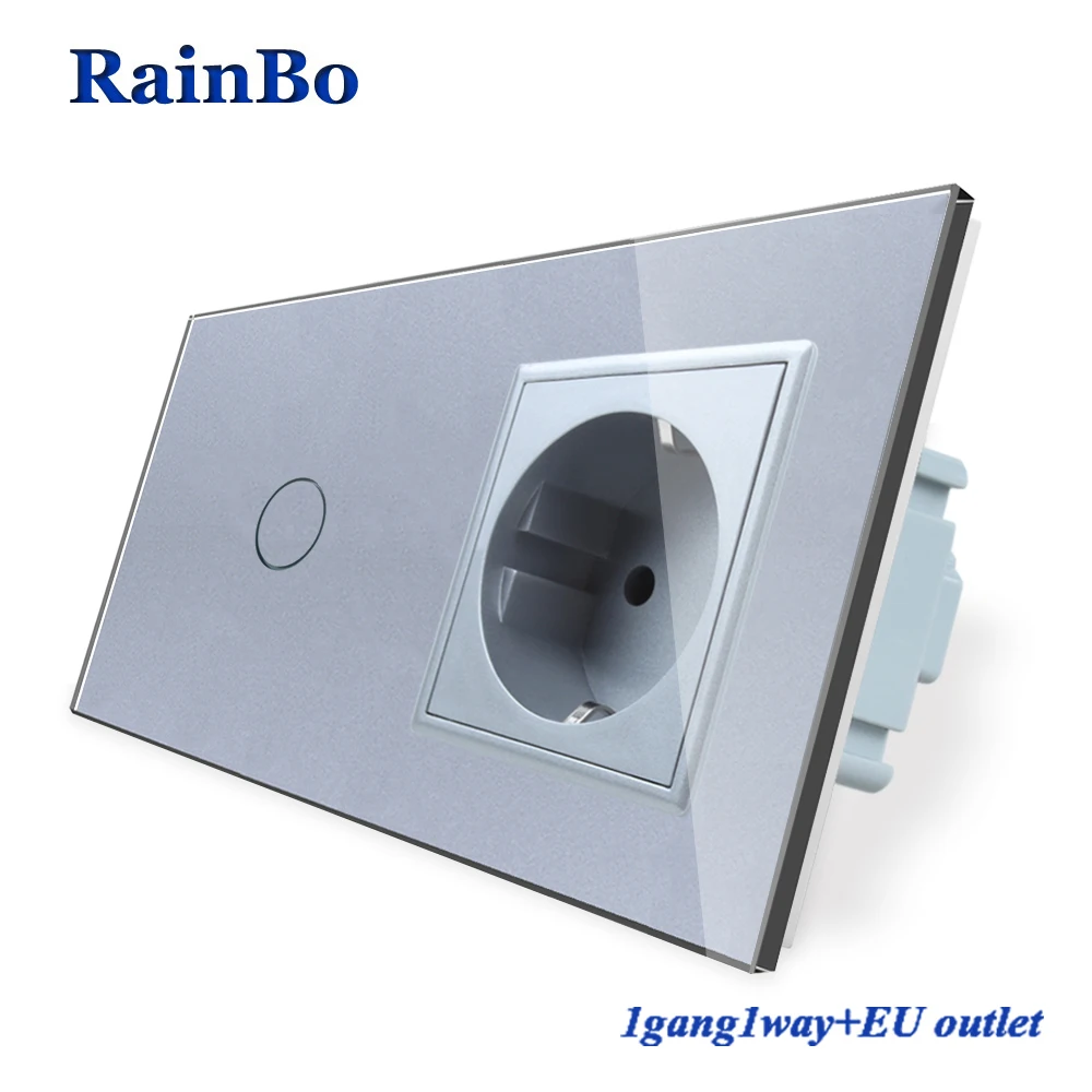 RainBo Luxury сенсорный экран контроль закаленного стекла панель настенного освещения