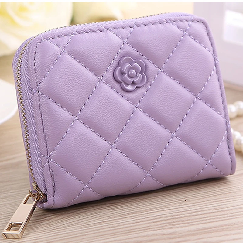 Стеганые классические горячие модели маленькие свежие розы Женский кошелек для