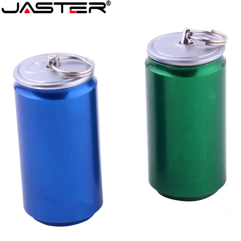 Новый креативный флеш накопитель JASTER 4 Гб 2 0 8 ГБ 16 32 64 банка для пива колы напитков