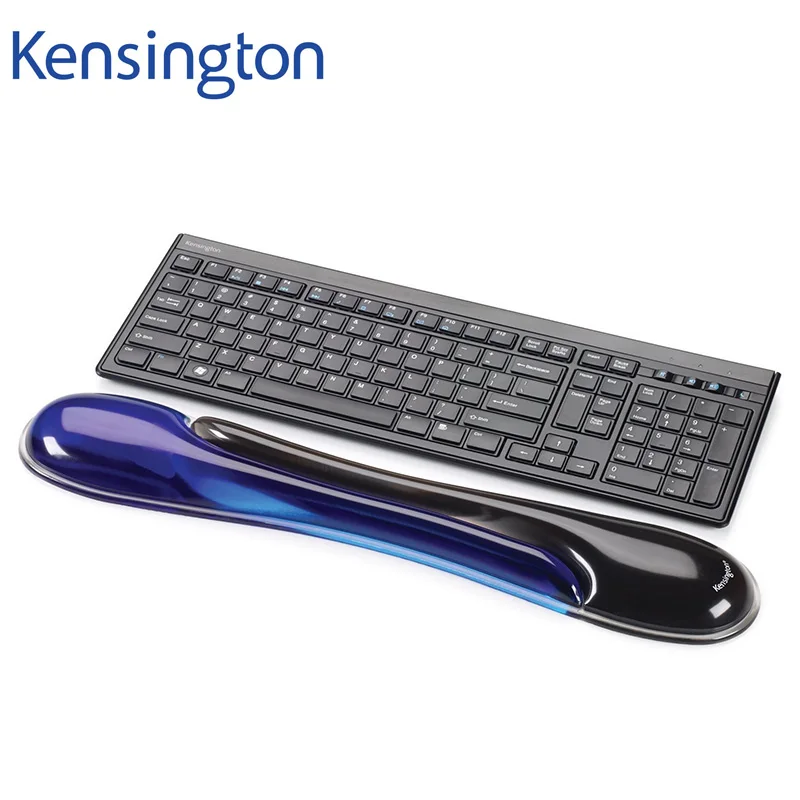 Kensington оригинальная гелевая клавиатура Duo с подставкой для запястья K62397AM синий/черный с розничной упаковкой
