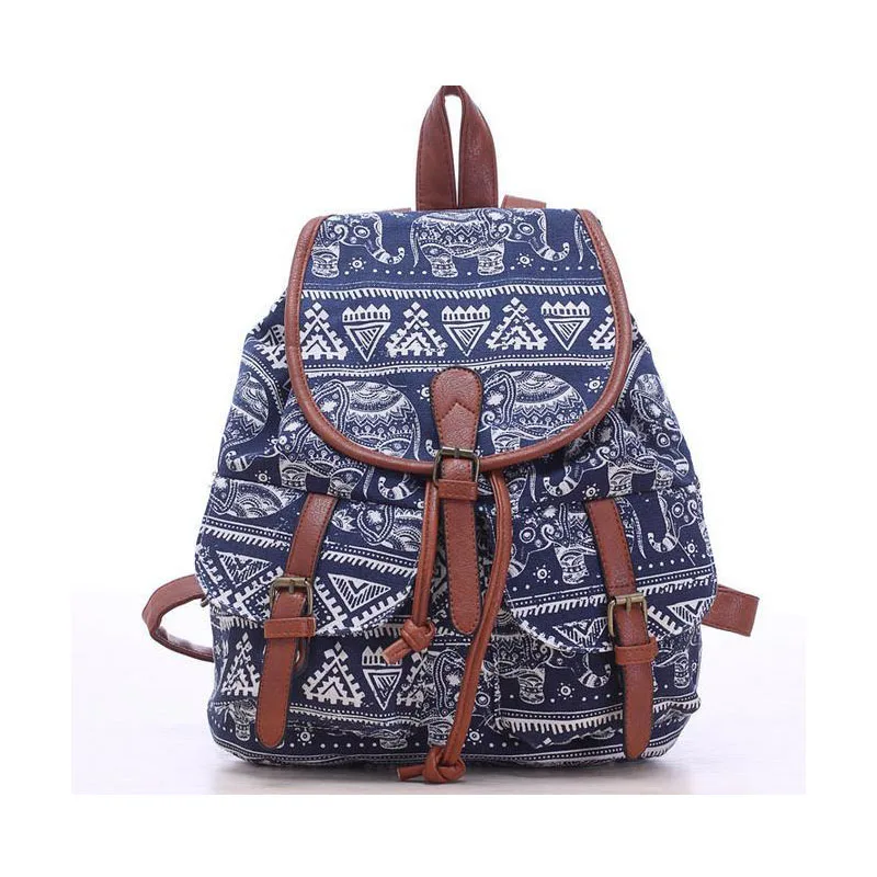 Хит продаж женские винтажные холщовые школьные сумки национальные этнические