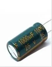 100 шт. 1000 мкФ алюминиевая крышка 25В 10*20 мм 105C высокочастотный электролитический