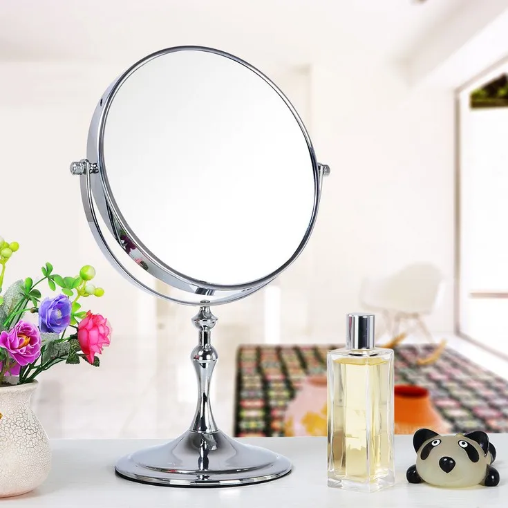 Лидер продаж леди стол 8 дюймовое зеркало деревянный стоя оформитель Косметика