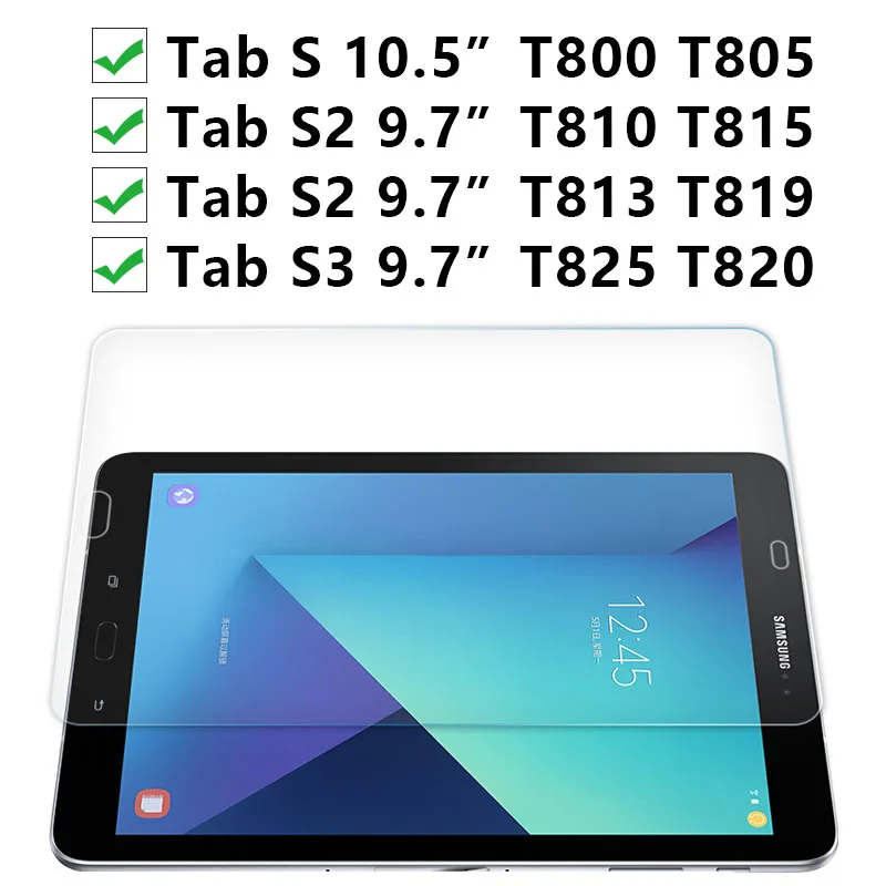 Для Samsung Tab S T800 T805 10 5 стекло на Galaxy S2 T810 T813 T815 T819 9 7 S3 T825 T820 Защитная пленка для