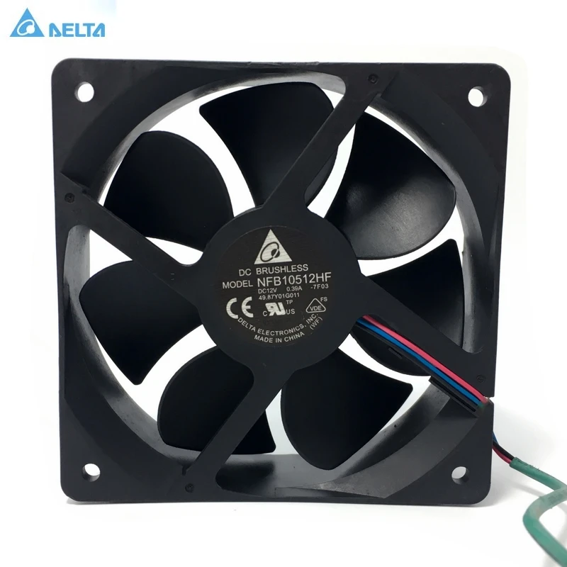 Кулер для delta NFB10512HF 7F03 DC 12 В 0.39A 3 проводной контактный разъем 70 мм 105x105x32 мм|cooling fan|fan