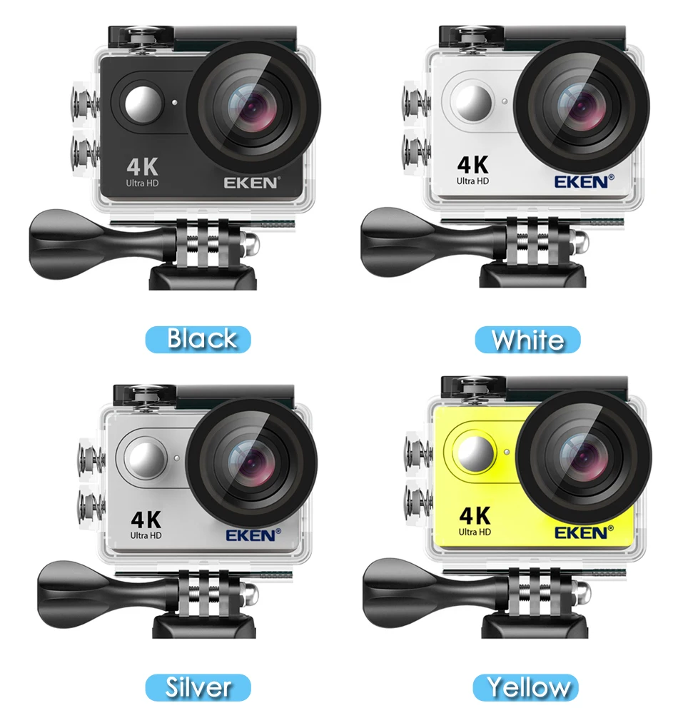 Экшн-камера eken H9R/H9 Ultra HD 4 K/30fps WiFi 2," 170D Водонепроницаемая камера для подводной съемки на шлеме Спортивная камера s