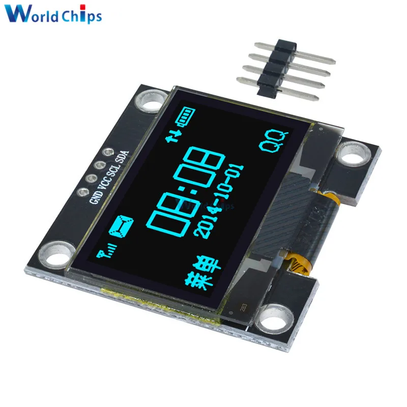 1 3 дюймов &quotIIC I2C серийный 128x64 OLED ЖК дисплей синий экран модуль SSH1106 Драйвер IC для