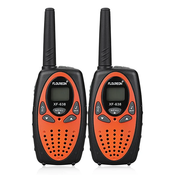 Orange FLOUREON 8-канальный видеорегистратор для детей иди и болтай Walkie Talkie S UHF400-470MHz 2-передающая радиоустановка 3 км переговорные PMR портативная ребенку играть в рация Intercom - Цвет: Orange