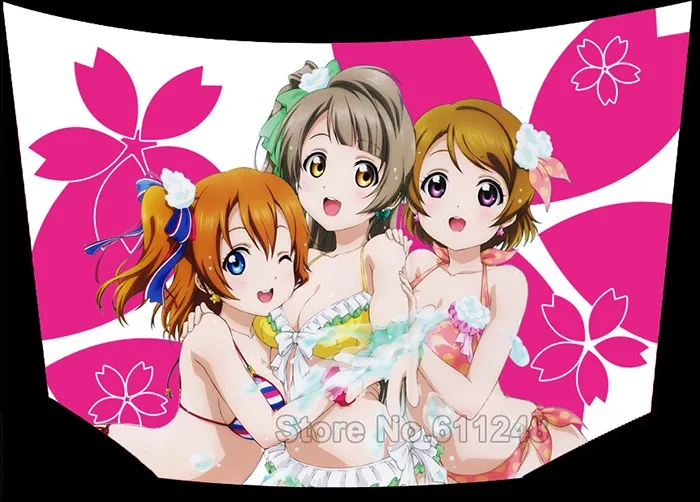 Автомобильные струйные наклейки сексуальная иташа японского аниме Love Live! Авто капот Наклейки на тело Защитная пленка для дверей