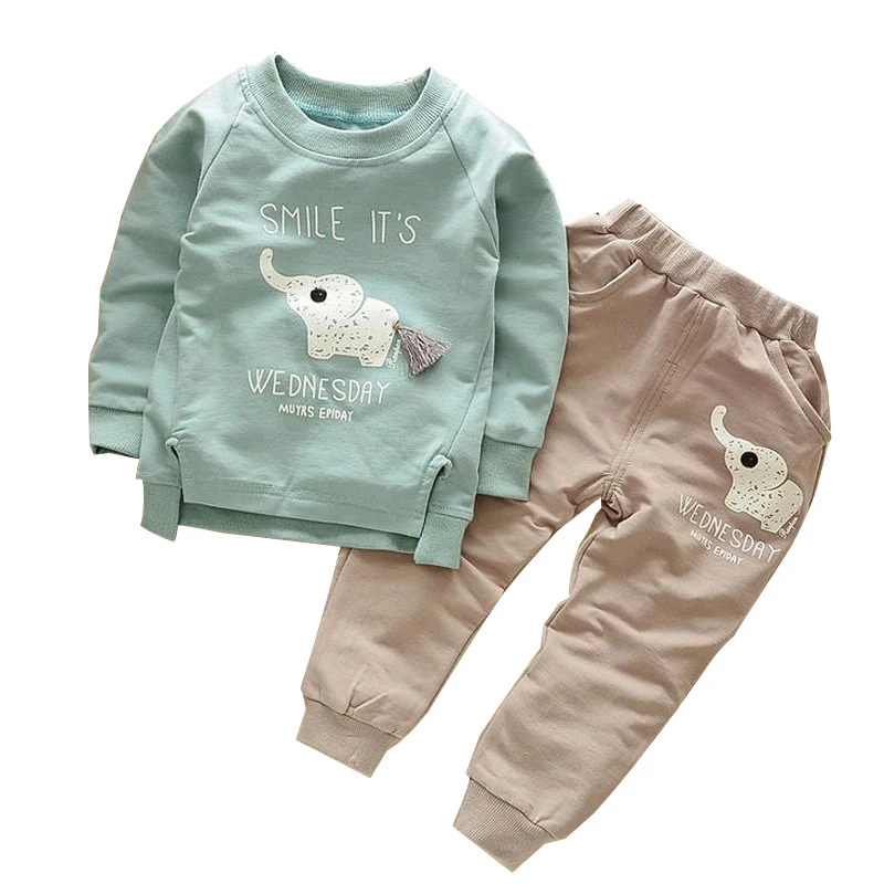 FOWECH Для мальчиков ясельного возраста одежда Весна Комплекты для девочек с