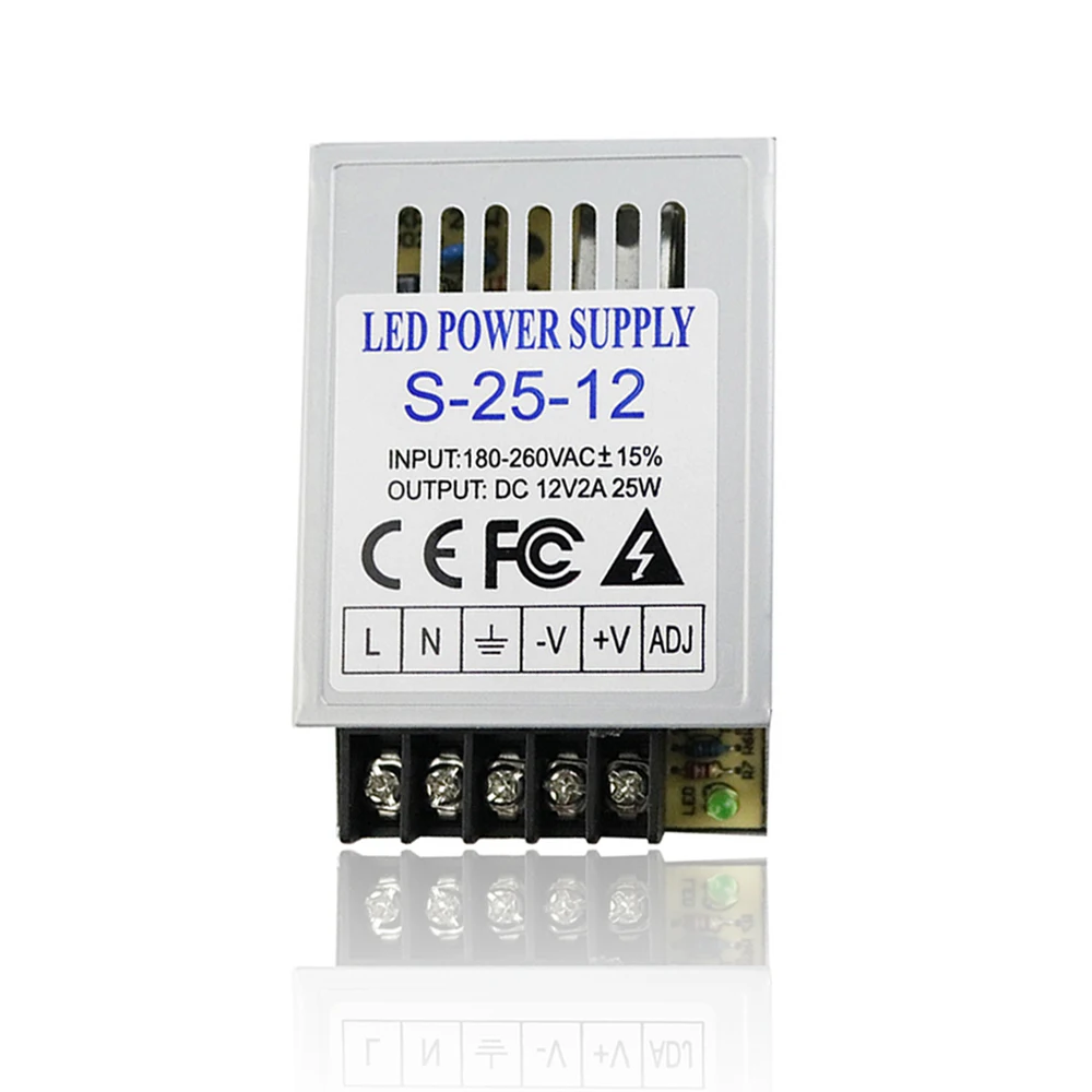 Питание DC12V 2A 25 Вт светильник ing трансформатор AC180 260V для светодиодный драйвер