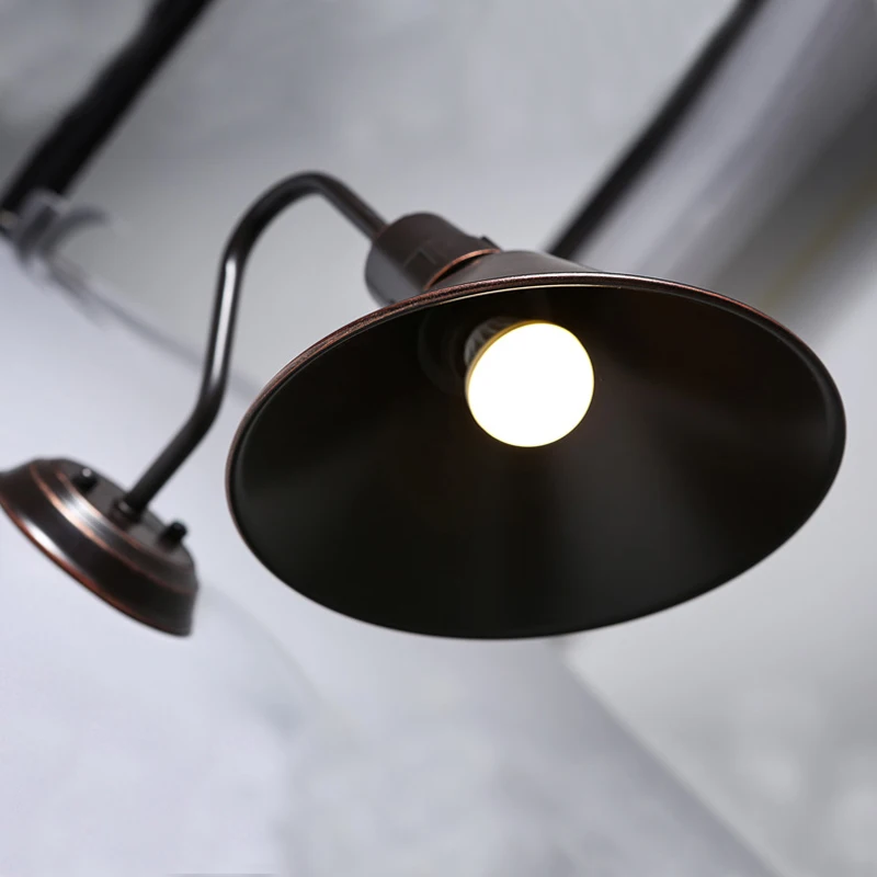 Промышленная винтажная настенная лампа металлическая Ретро Эдисона железная