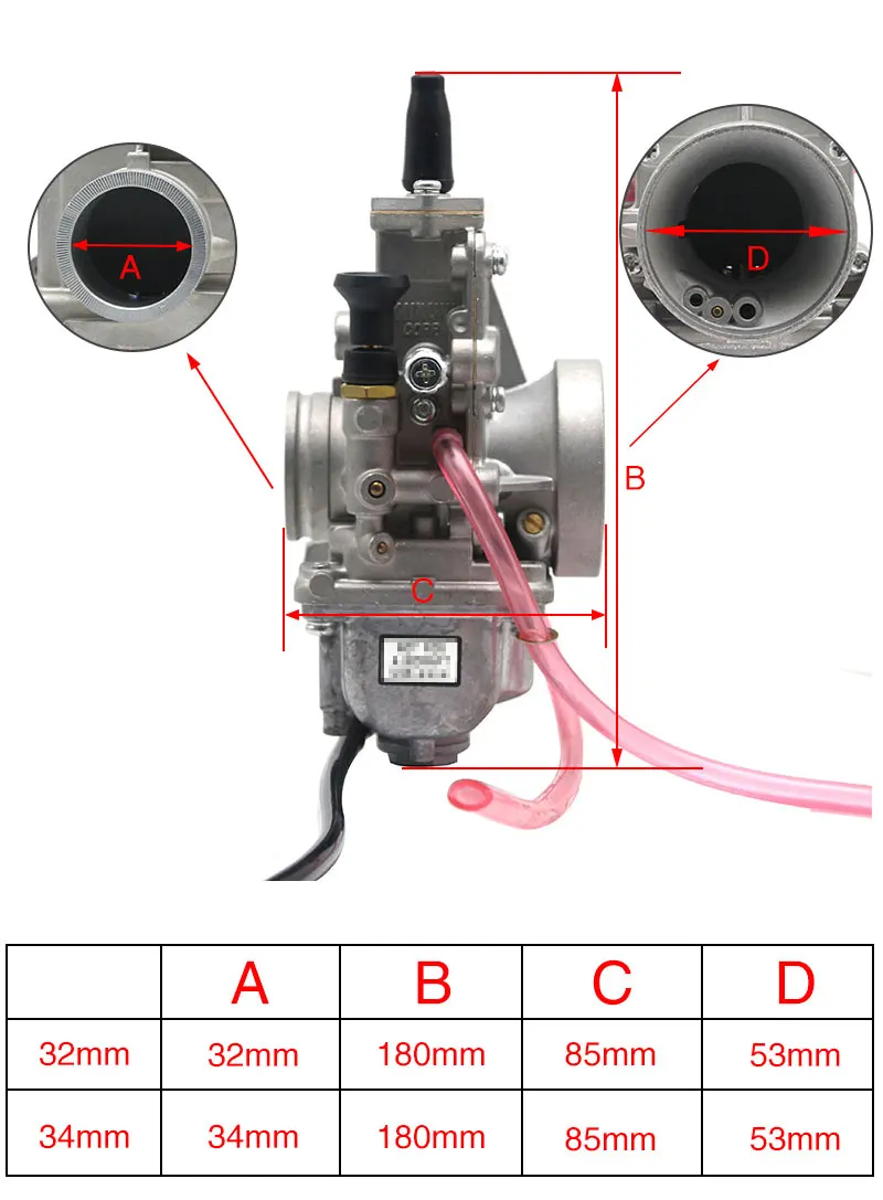 Alconstar 32 мм 34 мм Карбюратор Carb плоская горка для Mikuni для Honda 250 CR250 для Kawasaki KX125 150 мотокросса