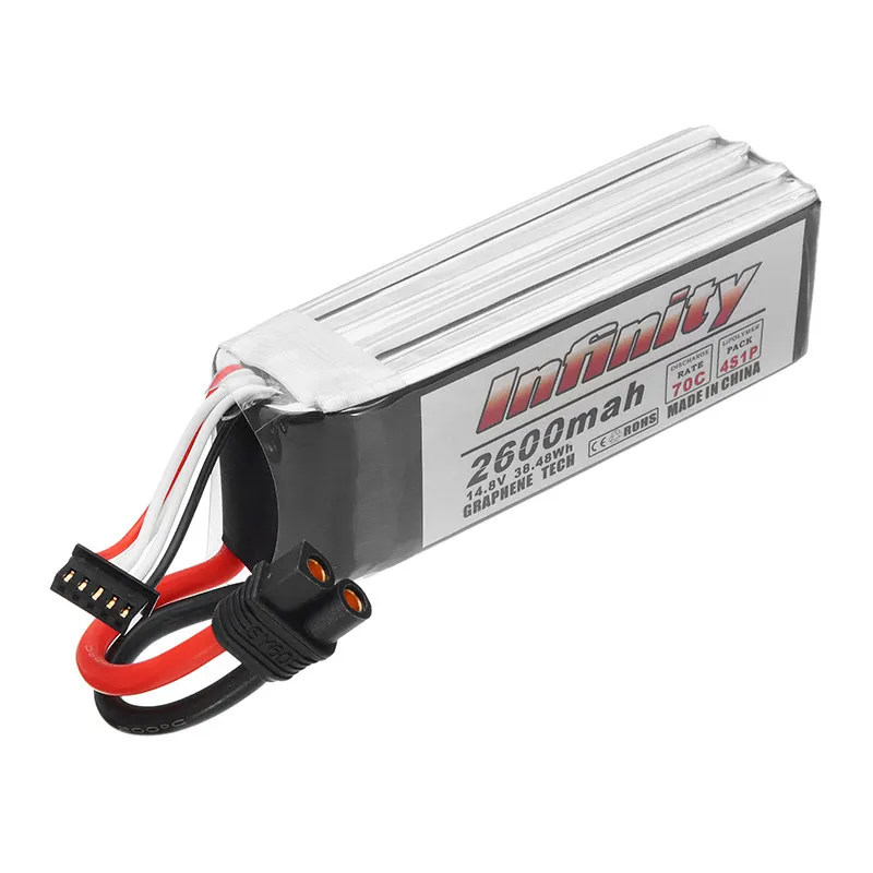 Infinity Graphene 14 8 в 2600 мАч 70C 4S аккумуляторная Lipo батарея XT60 SY60 Разъем для моделей RC