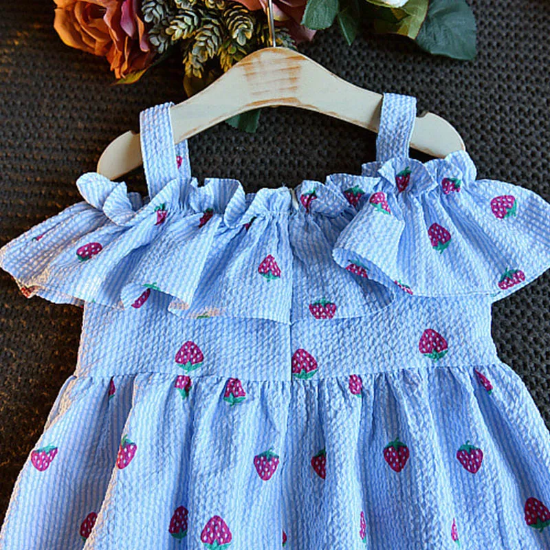 Toddler Girl Summer Dresses Striped Princess Girls Children Clothing Kids For With Headband 2019 | Детская одежда и обувь