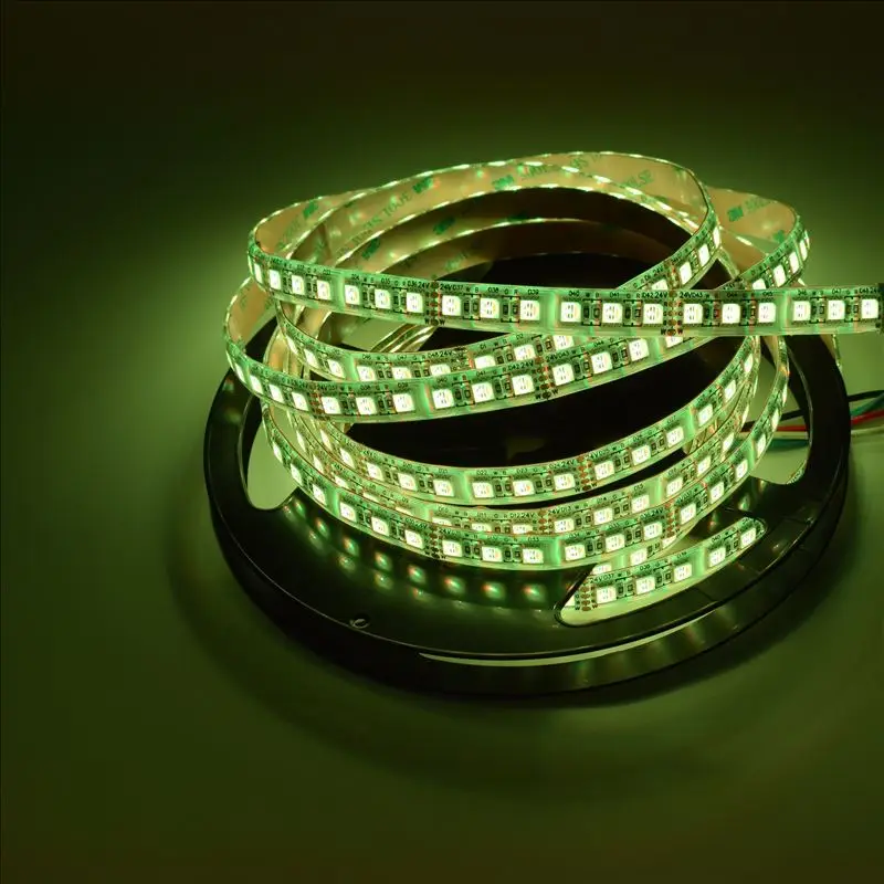 5mX супер яркость 3528SMD светодиодный полосы света DC24V вход 240 светодиодный/м холодный белый+ теплый белый настраиваемый CCT