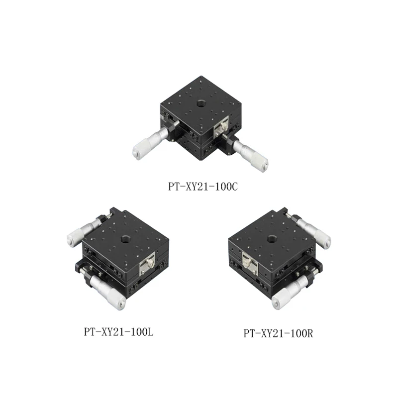 

PT-XY21-100C/R/L XY Axis Trimming Station Manual Linear Stage Manual Displacement Platform Translation Stage Sliding Table