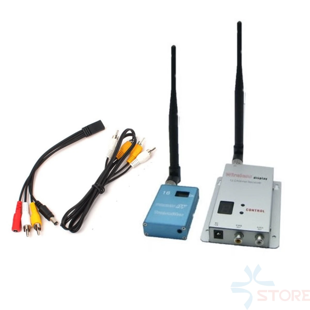 

1.2GHz 700mW 15CH Wireless Room-to-Room Audio/Video Transmitter Receiver 1.2G 0.7W Set for FPV Photography
