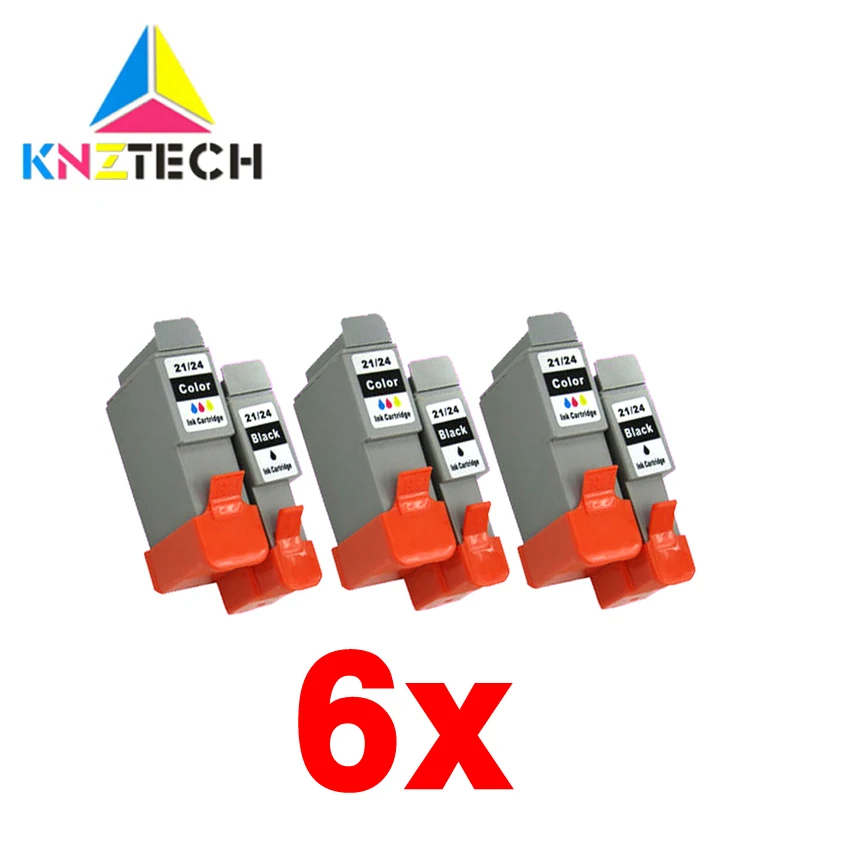 3 комплекта/6 шт. картриджи для германии совместимые с BCI21 BCI24 IP1000 IP1500 IP2000 MP110 i250 i255