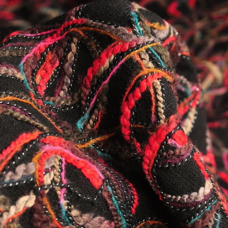 JaneYU Высококачественная шерстяная жаккардовая ткань, Осеннее зимнее пальто, костюм, юбка, одежда, ткань 50x150 см