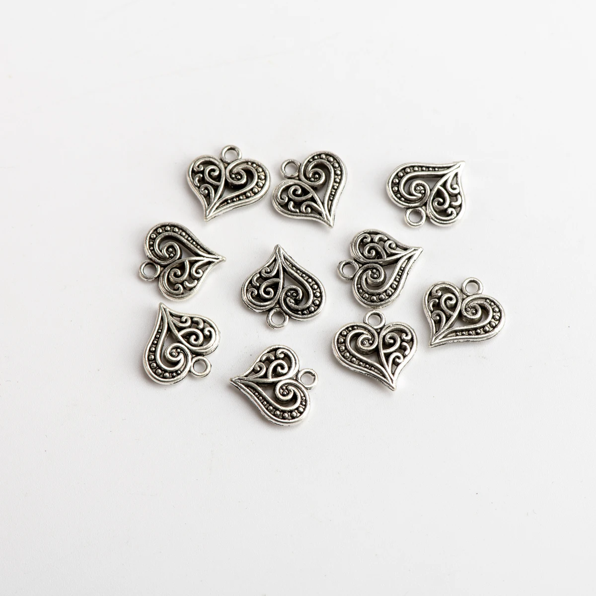 

Metal Heart Pendant Jewelry Accessories DIY Jewelry Making Findings Handicraft Accessories For Jewelries Needlework #JZ401