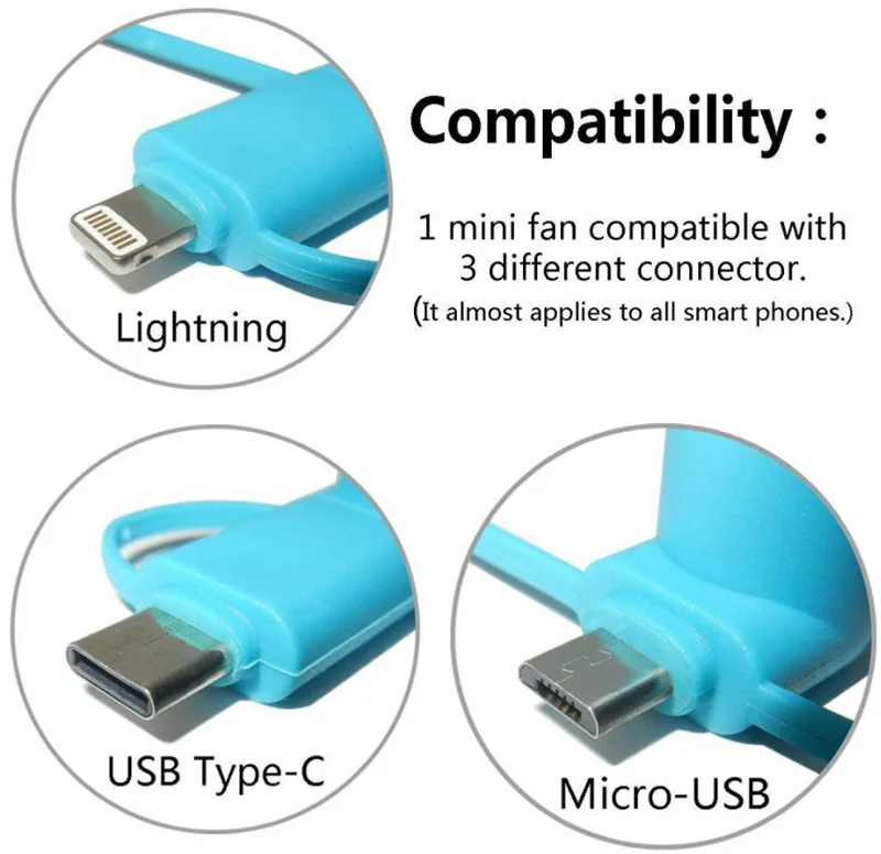 3 в 1 портативный мини USB ручной вентилятор мобильный телефон вентиляторы сотовый