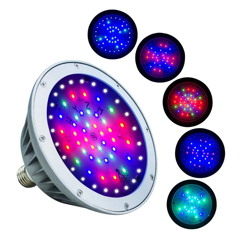 Светодиодный светильник для бассейна 120 В IP65 водонепроницаемый уличный RGB + W