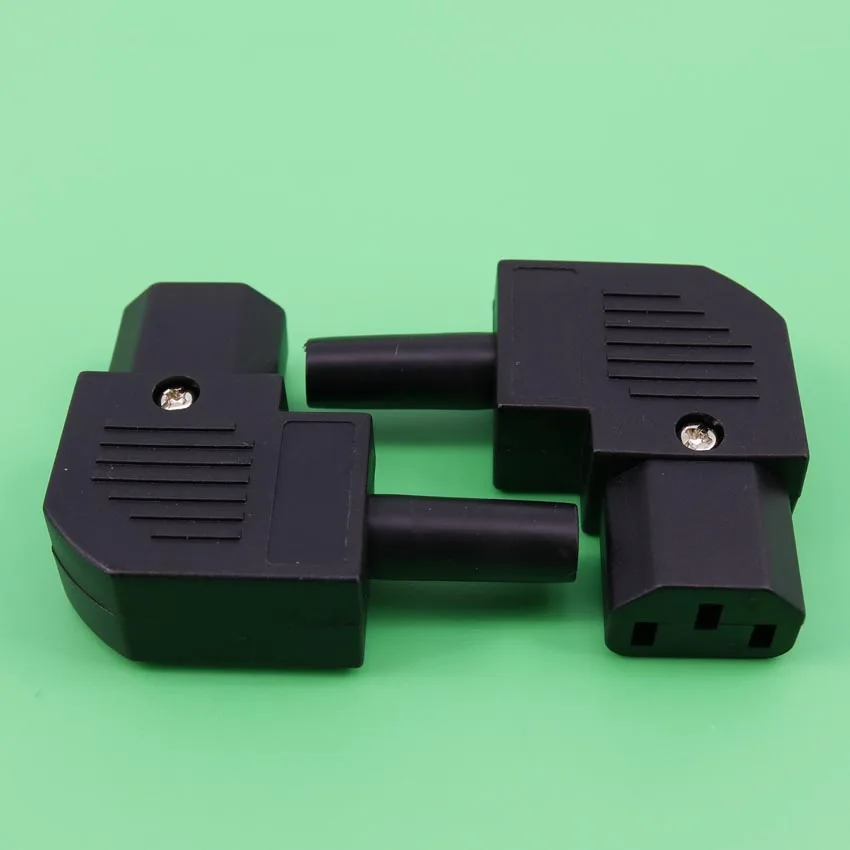 Горизонтальный разъем YuXi IEC C13 с левым углом 125 250 В 90|left angle|degree angle90 degree connector |