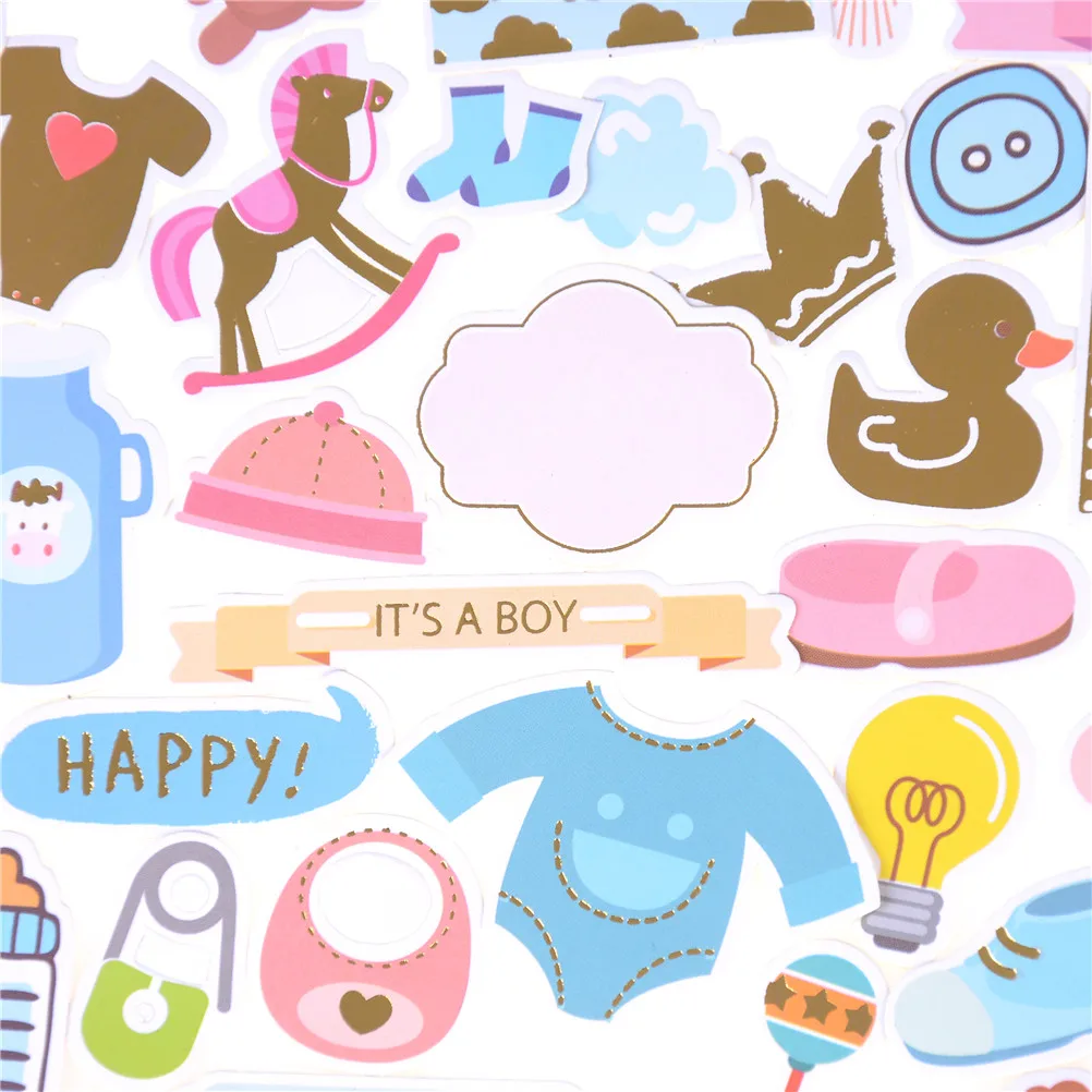 TOYZHIJIA новые милые красочные Hello Baby пресс формы наклейки для Скрапбукинг Happy