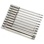11 шт. Шестигранная головка отвертки 100 мм длинный шестигранный набор Бит Torx магнитный наконечник безопасности Набор отверток с отверстием