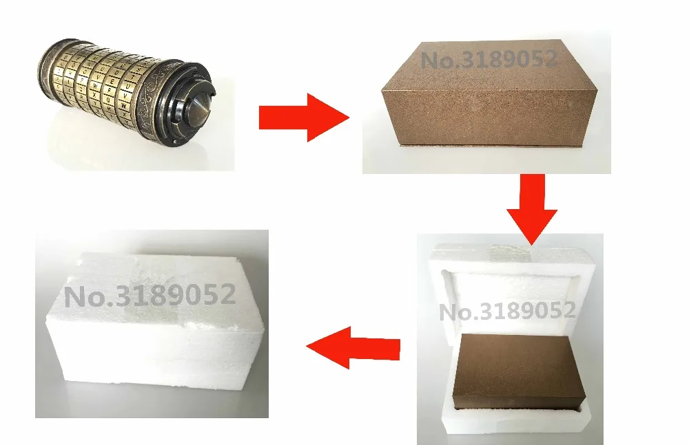 Cerrojo de metal cr&iacute;ptico del C&oacute;digo da Vinci para adultos, Juguetes, regalos de boda, regalo del D&iacute;a de San Valent&iacute;n, contrase&ntilde;a de palabras, sala de escape, accesorios-5
