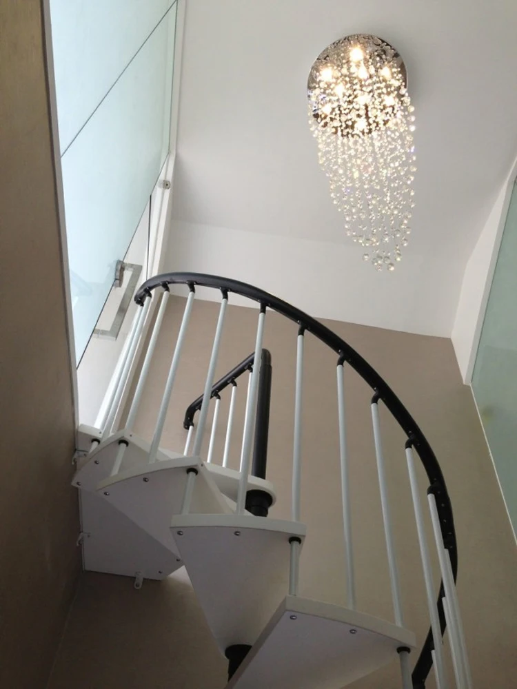 売る スパイラルクリスタルLEDシャンデリア,モダンなデザイン,屋内照明,装飾シーリングライト,リビングルームやベッドルームに最適です。