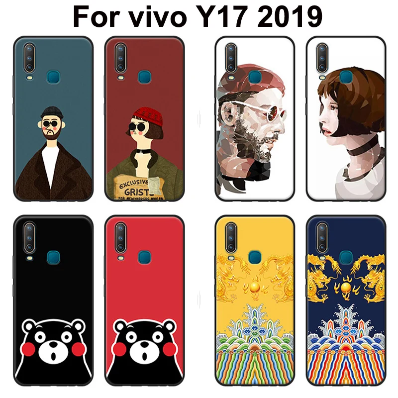 Чехол накладка для vivo Y17 2019 6 35 дюйма мягкий силиконовый чехол телефона Y 17 бампер