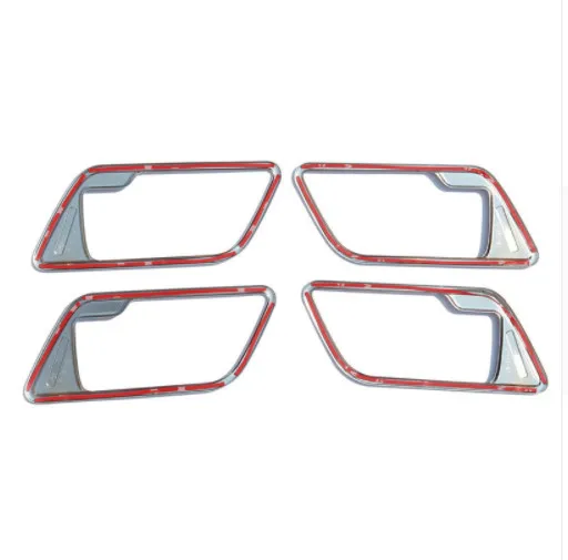 4 шт. хромированная внутренняя дверная ручка отделка рамка украшение для Land Rover