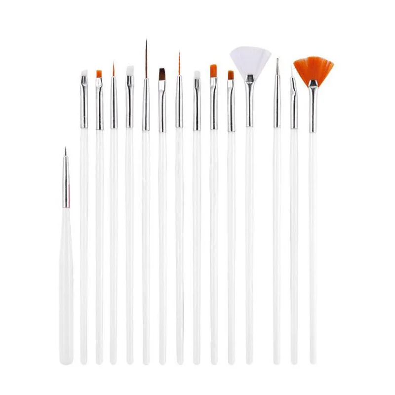 15pcs/Set Nail Art Pen Brush Painting Set Manicure DIY Tool | Красота и здоровье