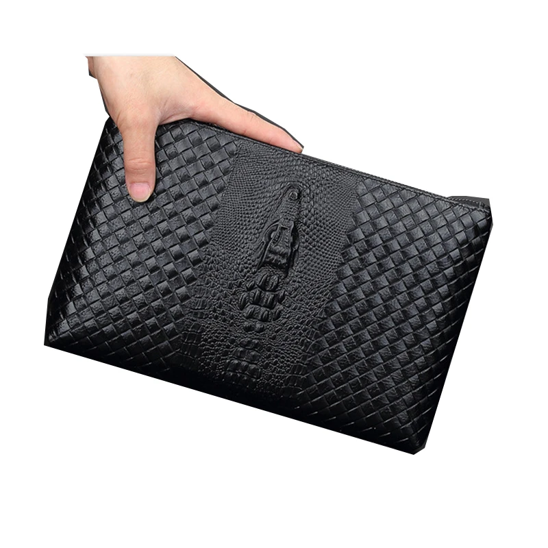 Мужская сумка клатч с крокодиловым узором Мужской Конверт мужской портфель