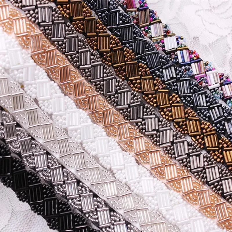 Искусственный жемчуг 10 ярдов кружевная отделка из бисера высококачественное