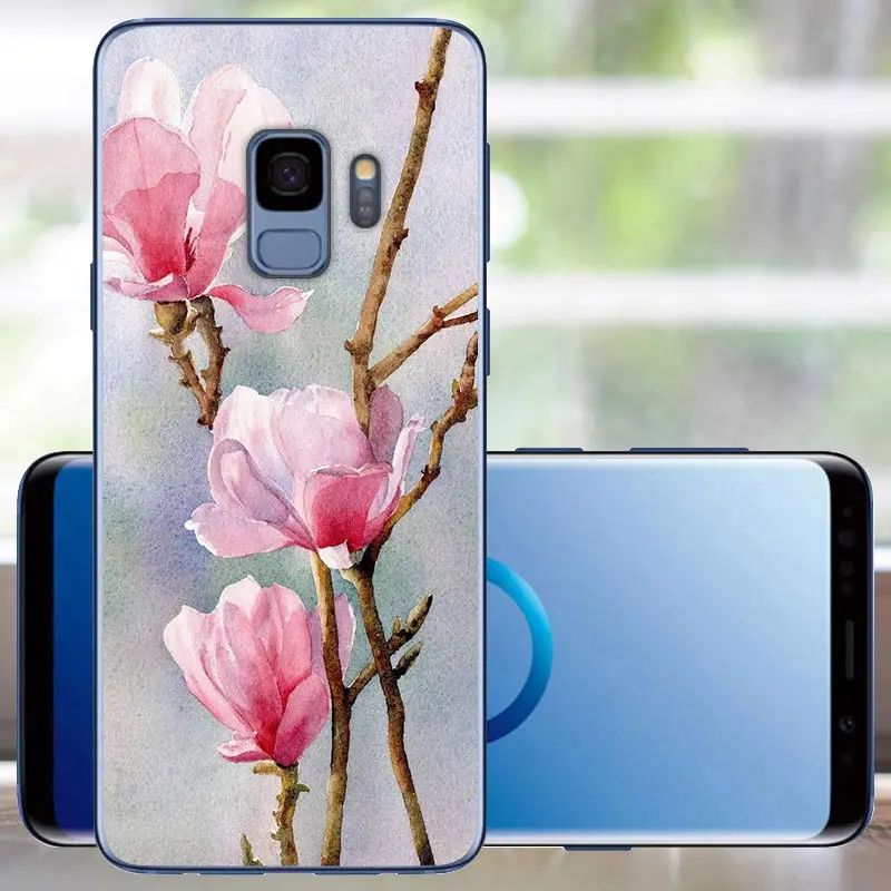 Для samsung S9 чехол для телефона принт задняя крышка Galaxy случае Coque Обложка мягкая TPU 5