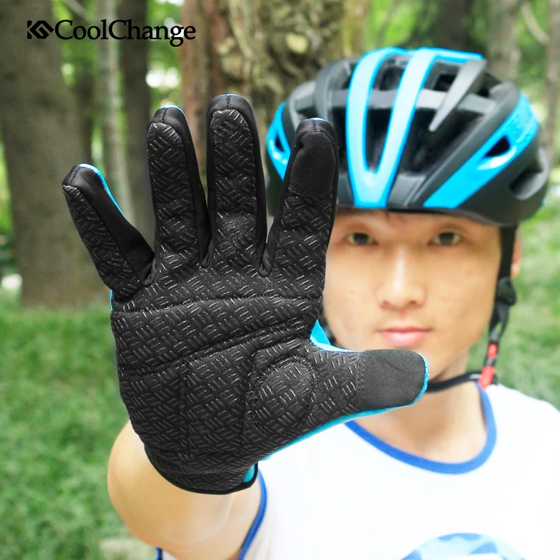 CoolChange Men Women Winter Windproof Warm Cycling Full Finger Gloves Outdoor Sports MTB Bike Bicycle Skiing Touch Screen | Спорт и