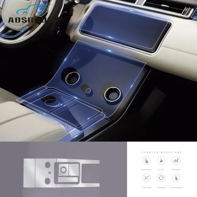 

Car-styling transparent protective film Central control film Car Accessories For Range Rover Velar 2019 2017 2018