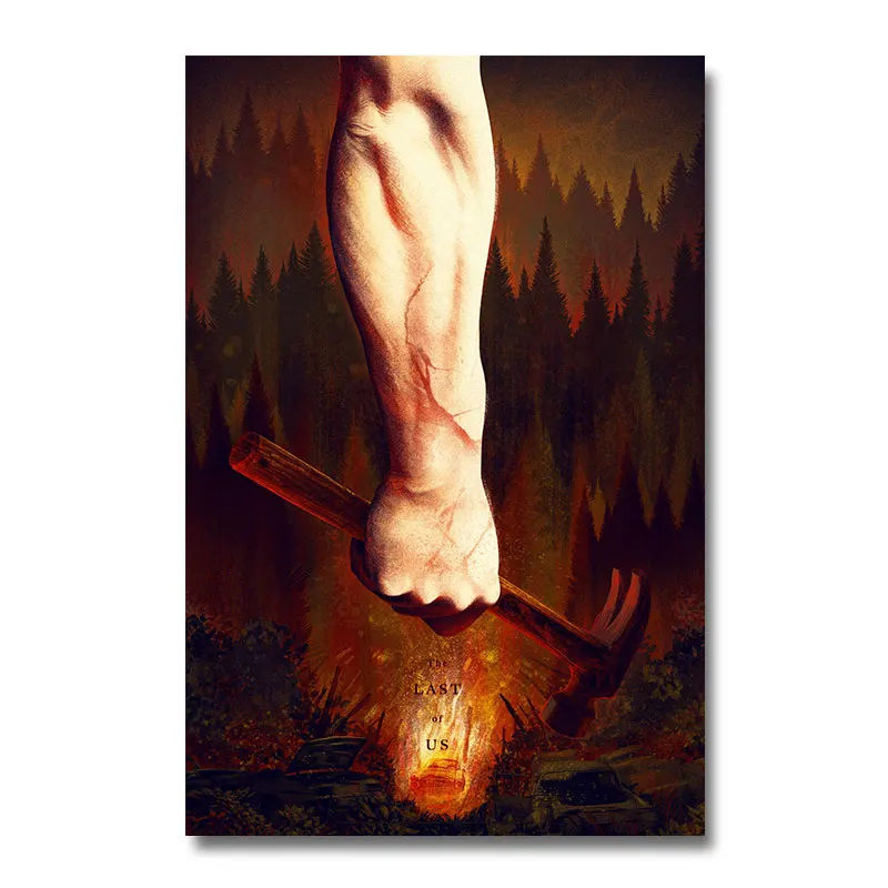 The last of Us 2 Game Шелковый плакат настенный художественный принт картина 12x18 24x36