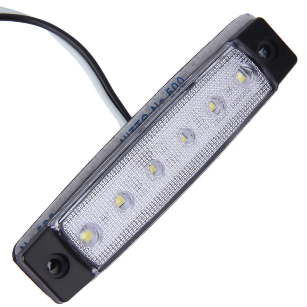 Автомобильный светодиодный 12-24V 6 SMD Авто Внешнее освещение Автобус Грузовик