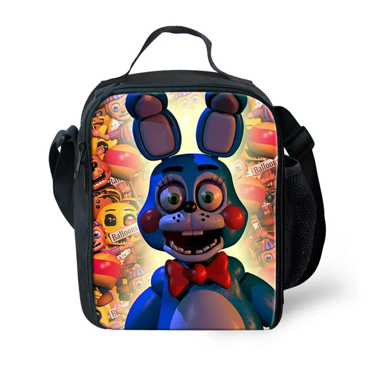 As pictures ThiKin Five Night at Freddy мультфильм рюкзак с принтом для детей тепловой Ланч-бокс сумка женские сумки для пикника для еды контейнер для завтраков - Цвет: As pictures