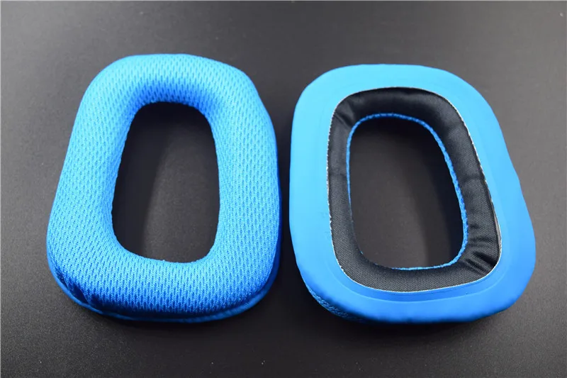 

1 pair foam ear pads cushions for Logitech G35 G930 G430 F450 Headset headphones Cotton Blue Earmuff