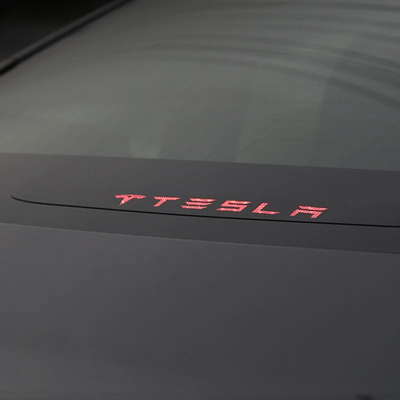 Задняя фотовспышка 3D акриловая наклейка для Tesla Model 3 18 19|Наклейки на автомобиль| |