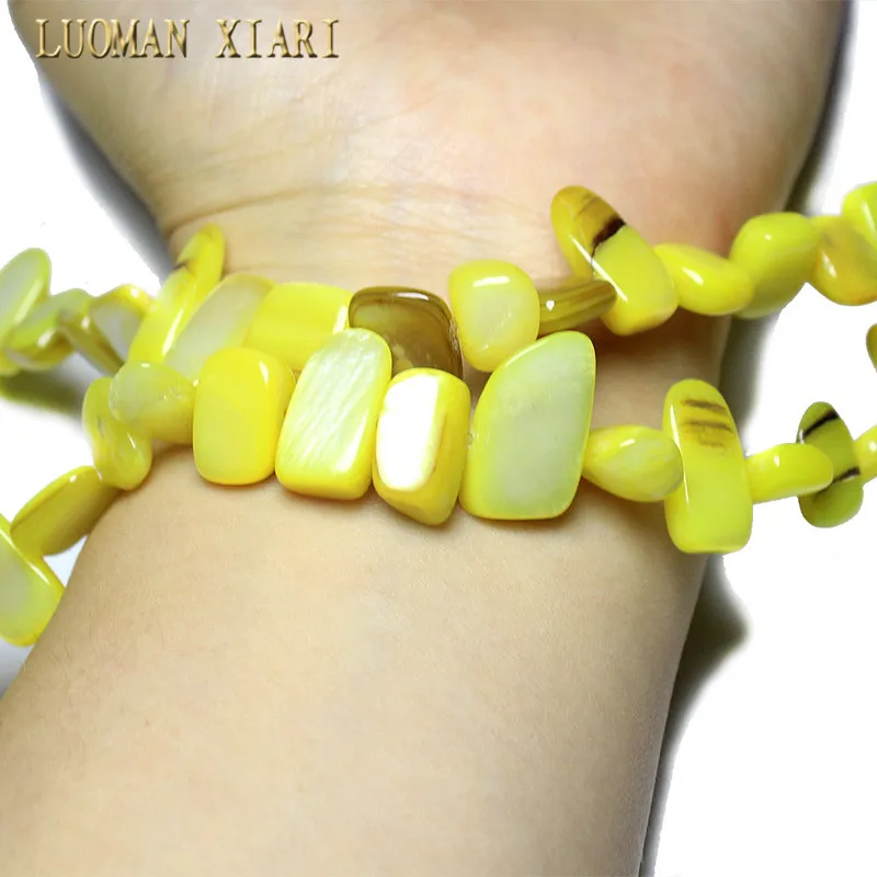 Оптовая продажа нестандартные окрашенные желтые натуральные ракушки диаметром 9