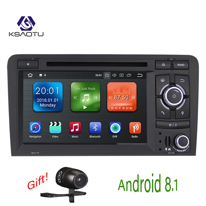 KSAOTU 7 &quotDAB + 4G Android 8 1 автомобильный DVD плеер SD GPS для Audi A3|Автомагнитолы| |