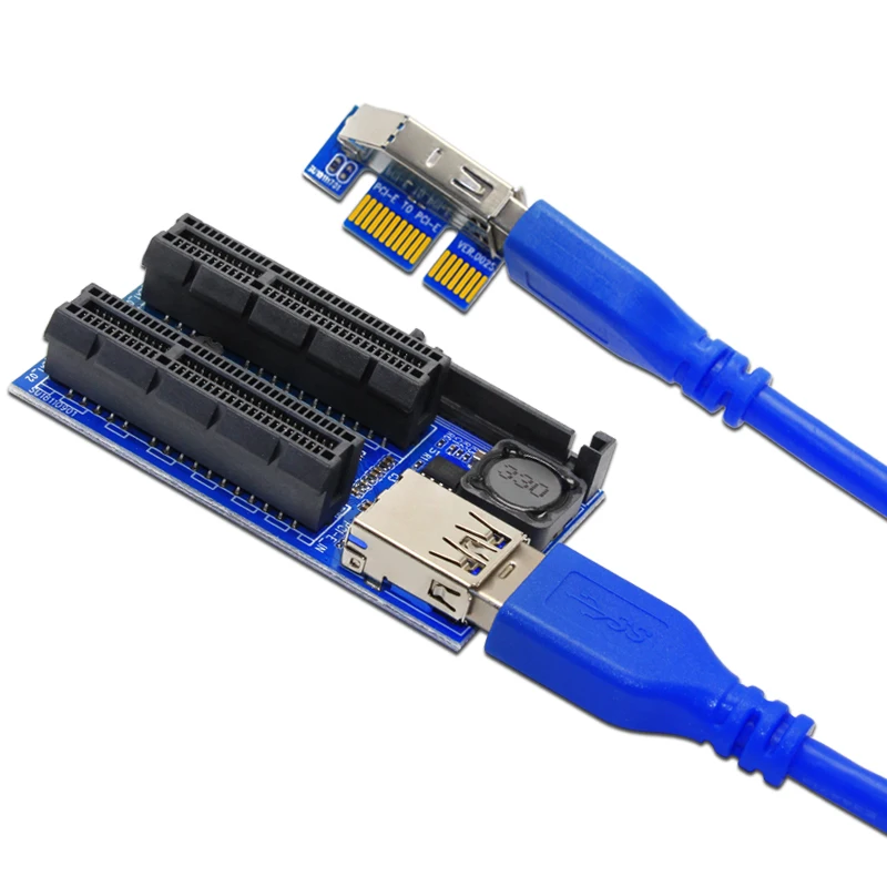 Компьютерные кабели 60 см разъемы PCI Express Удлинительный кабель E Riser USB 3 0 PCIE SATA