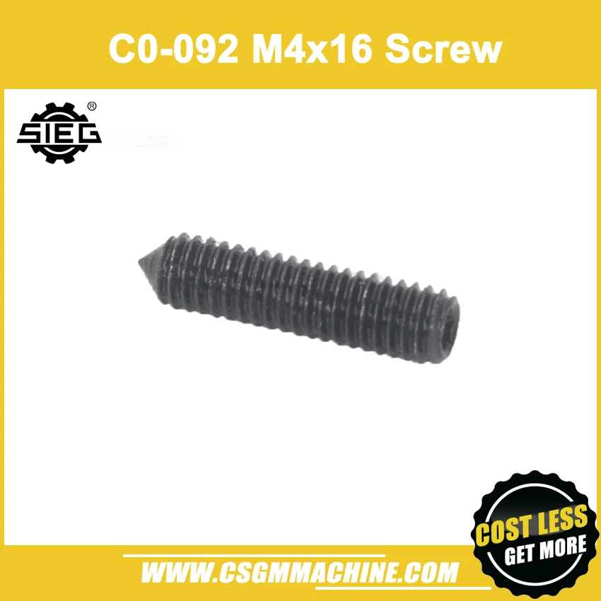 Бесплатная доставка!/Φ M4x16 винт для мини токарного станка SIEG C0/стандартный