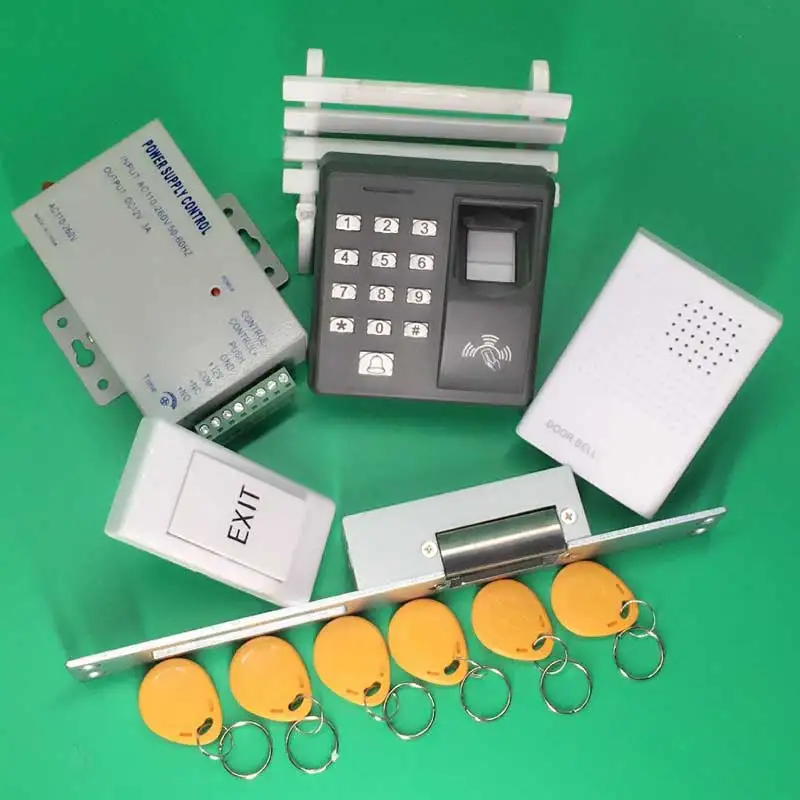 Отпечаток пальца 125 кГц RFID считыватель Пароль Клавиатура + Нет электрический